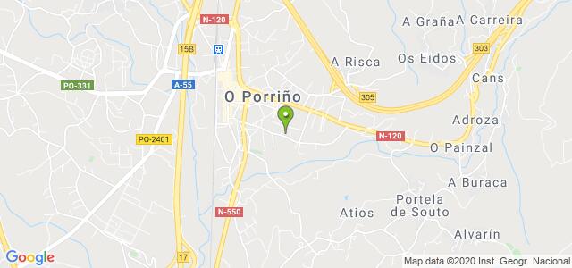 mapa de oficina registro civil de o porrino