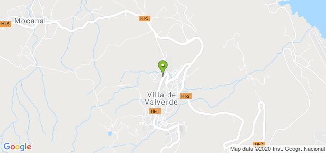 mapa de oficina registro civil de valverde