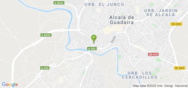 mapa de oficina registro civil de alcala de guadaira