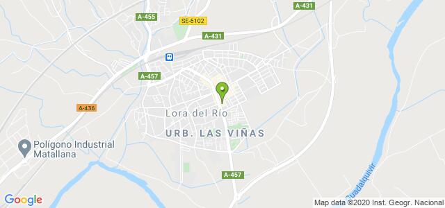 mapa de oficina registro civil de lora del rio