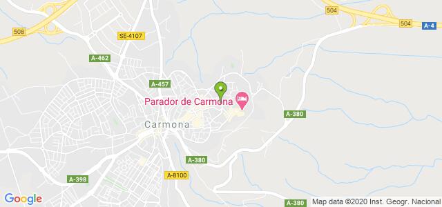 mapa de oficina registro civil de carmona