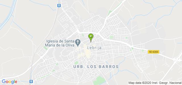 mapa de oficina registro civil de lebrija