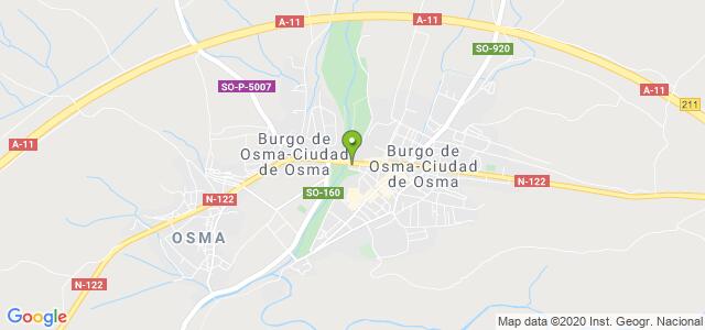 mapa de oficina registro civil de burgo de osma