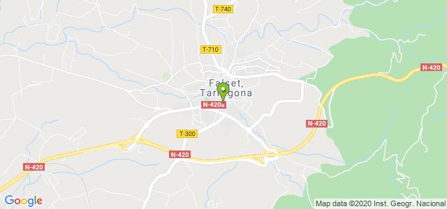 mapa de oficina registro civil de falset