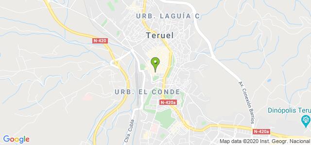 mapa de oficina registro civil de teruel