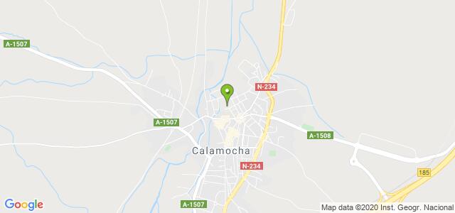 mapa de oficina registro civil de calamocha