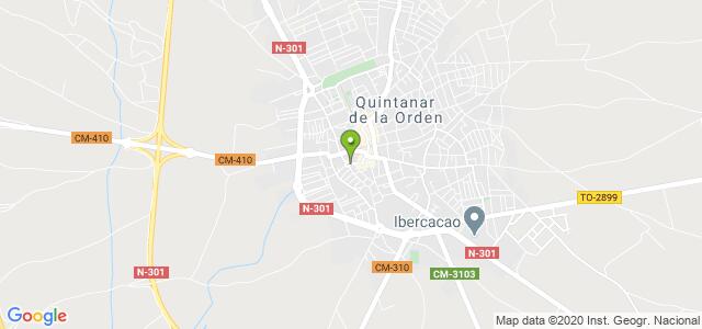 mapa de oficina registro civil de quintanar de la orden