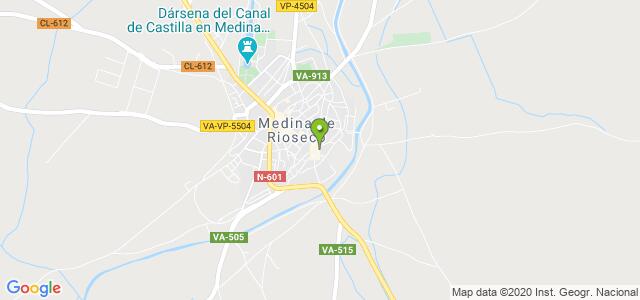 mapa de oficina registro civil de medina de rioseco