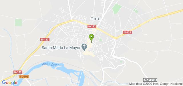 mapa de oficina registro civil de toro